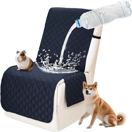 Vista 72 de Fundas impermeables para sofá reclinable seccional en forma de L, 7 piezas, antideslizantes, lavables, juego de fundas reclinables para mascotas