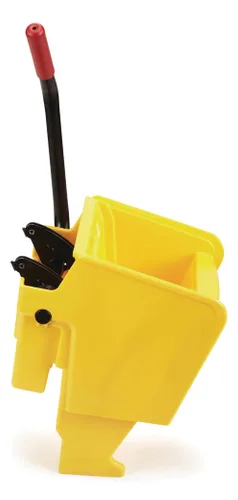 Vista 3 de Rubbermaid Escurridor comercial de reemplazo de prensa lateral para cubos de trapeado WaveBrake 2.0, amarillo