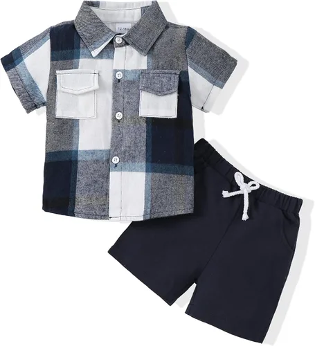 Vista 41 de Conjunto de ropa de verano para bebé y niño, camiseta de manga corta de algodón, pantalones cortos de dinosaurios, conjunto de ropa para niño