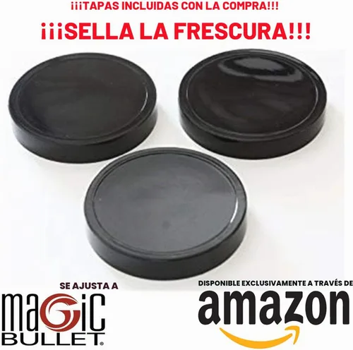 Vista 4 de Juego de 6 tazas de 16 onzas – 3 tazas de repuesto con tapas para batidora Magic Bullet incluidas