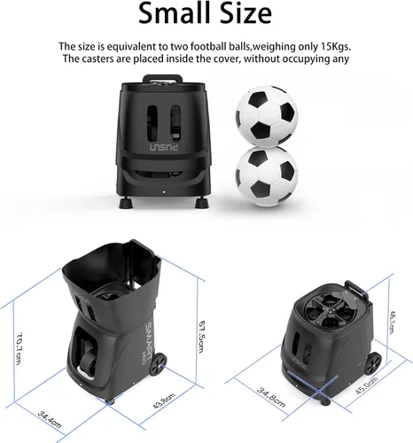 Vista 6 de PT-SMARTPro - Máquina de pelotas de tenis, servidor profesional de bolas automático con aplicación para control de Apple Watch, 20 puntos