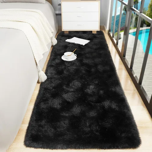 Vista 68 de Foxmas Alfombras de Área Suaves y Esponjosas para Dormitorio, Habitación de los Niños, Alfombra de Guardería de Felpa Peluda, Alfombras Peludas