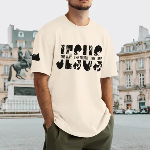 Vista 3 de Camisas de fe cristiana de Jesús para hombres, con versículo bíblico religioso, cruz religiosa, camiseta inspiradora, camisetas gráficas de gran