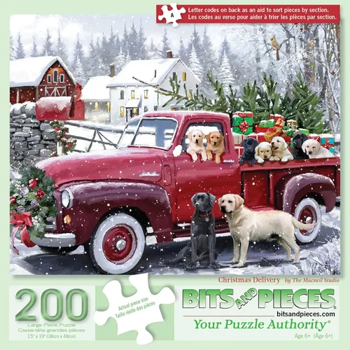 Vista 12 de Bits and Pieces Rompecabezas para adultos 50 piezas - Entrega de Navidad