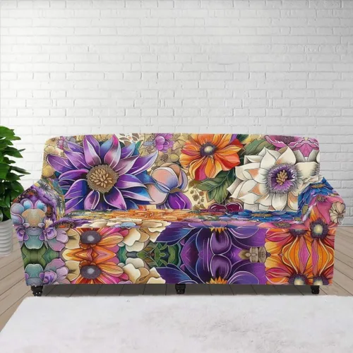 Vista 79 de ZOUTAIRONG Fundas elásticas para sofá con estampado de ramas de camuflaje 3D para sofá, funda para muebles de un solo cojín, decoración del hogar u