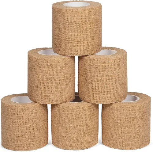 Vista 10 de 6 vendajes autoadhesivos de 2 pulgadas de cinta deportiva elástica cohesiva Cinta atlética cohesiva autoadhesiva para muñeca, tobillo, mascotas
