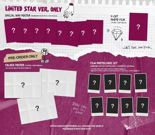 Vista 3 de Álbum de Star Stray Kids [Limited Star Ver.]+Beneficios de prepedido + planificador digital inspirado en BolsVos K-POP, paquete de calcomanías