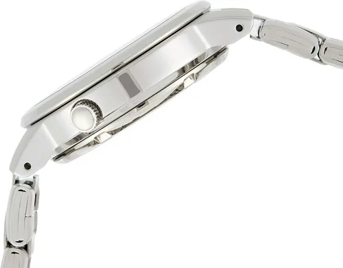 Vista 4 de Seiko 5 SNKA07 Reloj automático de acero inoxidable con esfera negra para hombre
