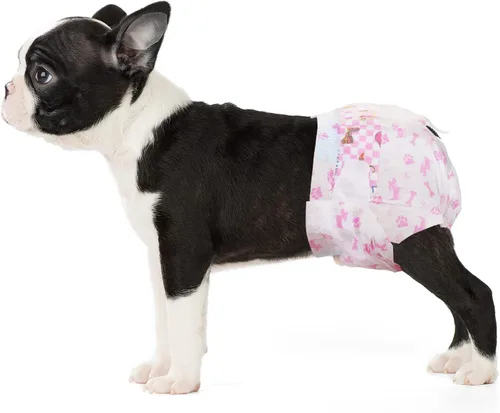 Vista 12 de Dono Pañales desechables para perras, pañales súper absorbentes para perros, con tecnología de gel de secado rápido, a prueba de fugas, ajuste