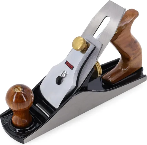Vista 3 de EXXO No.4 Jack Bench Hand Plane Plano de 9 pulgadas - Cortador de 2 pulgadas Cepilladora manual y de borde ajustable Suavizado de madera