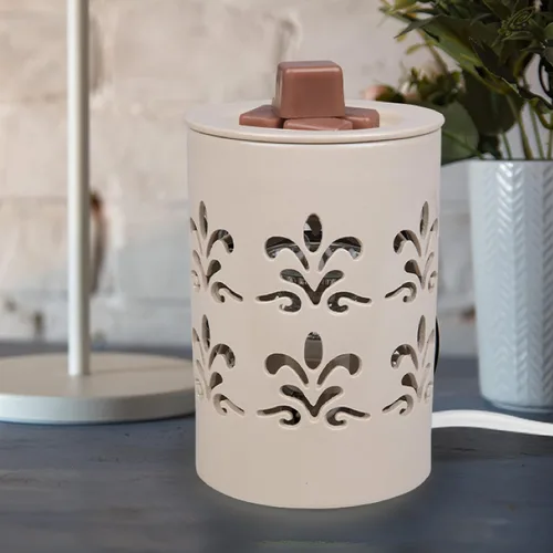 Vista 8 de Deco - Calentador de velas eléctrico, calentador de cera, incluye 4 cubos de cera Electric Scented Tart & Candle Warmer, Plug in Halogen Bulb