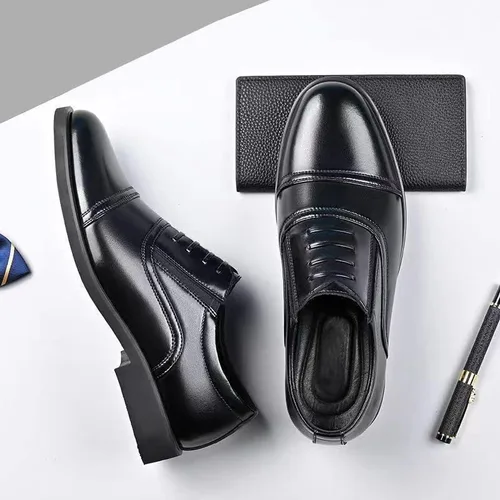 Vista 6 de Oxford - Zapatos de vestir para hombre, formales, de negocios, para boda, casual, modernos, color negro