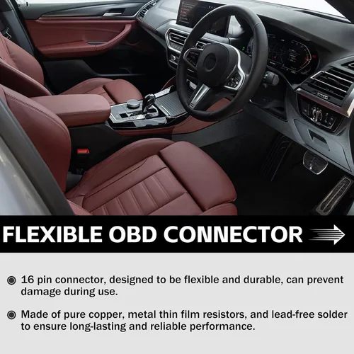 Vista 6 de Connect Fit para cable OBD2 compatible con BM-WW F serie F codificación Ethernet ENET Rj45 OBD cable codificación E-SYS ISTA + ICOM Bootmod3