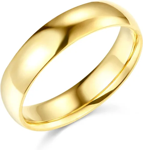 Vista 14 de Wellingsale Alianzas de boda de oro macizo de 14 quilates Oro Blanco