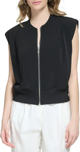 Vista 4 de Calvin Klein Chaqueta de hombro fuerte de punto para mujer