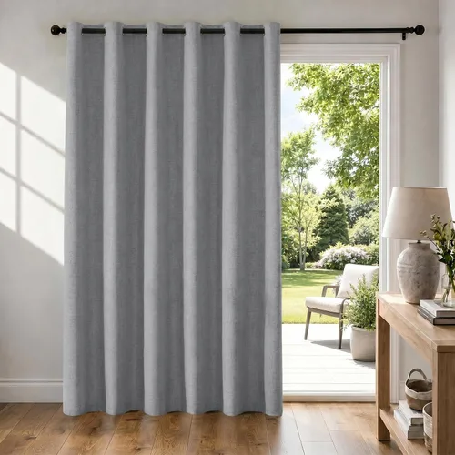 Vista 88 de Cortinas 100% opacas para dormitorio, cortinas opacas de 63 pulgadas de largo, cortinas opacas de lino para sala de estar, cortinas con ojales