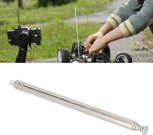 Vista 3 de Antena telescópica, 11.8 in/11.8 pulgadas, longitud completa, 5 secciones, antena telescópica, antena de radio portátil, repuesto compatible con TV