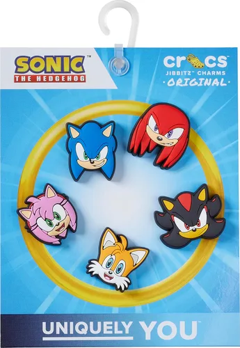 Vista 4 de Crocs Zapato Jibbitz unisex SEGA Hedgehog Multi Pack, Charms Personajes