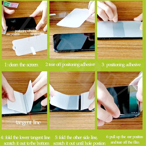 Vista 3 de Paquete de 2 protectores de pantalla suaves de ultra alta definición para Motorola Moto G Stylus 5G (2024), película de hidrogel flexible irrompible