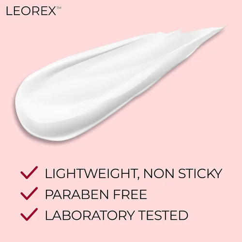 Vista 2 de LEOREX Crema antiarrugas Booster Neck & Decollete - Máscara intensiva para el cuello, crema reafirmante de escote y cuello, crema para tensar
