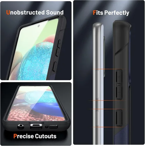 Vista 314 de Jeylly Compatible con Samsung Galaxy A22 5G Funda, Funda Samsung A22 5G con 2pcs protectores de pantalla de vidrio templado