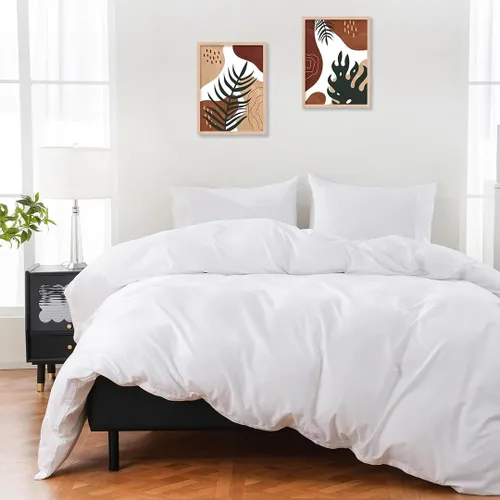 Vista 11 de ARlinen Funda de almohada tamaño Queen estándar, fundas de almohada de algodón sólido burdeos de 20 x 30 pulgadas