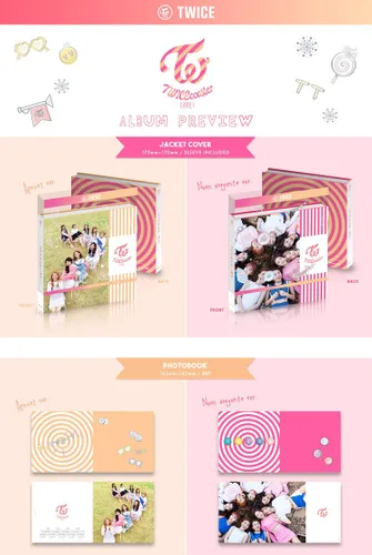 Vista 5 de TWICE TWICECOASTERLANE 1 3rd Mini Album Random CDPhotobook2p PhotoCardTracking Number