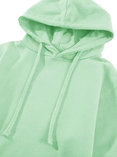 Vista 4 de Hat and Beyond Sudadera corta con capucha para mujer, de forro polar, talla S-2XL