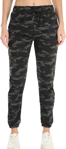 Vista 5 de Kcutteyg - Pantalones deportivos con bolsillos para mujer, diseño suave, ligero y de secado rápido, para entrenamiento, gimnasia, yoga y correr