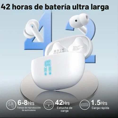 Vista 7 de Auriculares inalámbricos, Bluetooth 5.4 Auriculares estéreo y llamadas