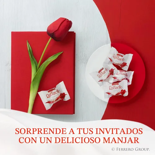 Vista 6 de Raffaello, paquete de 6 al por mayor, 15 unidades, almendra blanca gourmet premium, crema y coco, 5.3 oz cada una