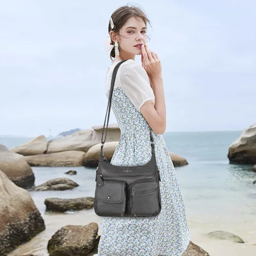 Vista 2 de Angel Kiss Bolsos cruzados para mujer, bolsos de hombro y monederos medianos de piel sintética
