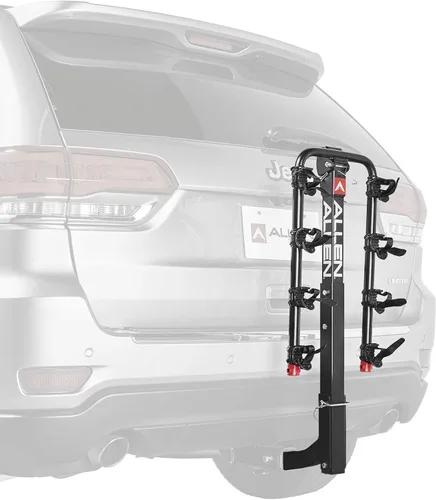 Vista 6 de Allen Sports Deluxe Soporte de enganche para 4 bicicletas (receptor de 2 pulgadas), color negro