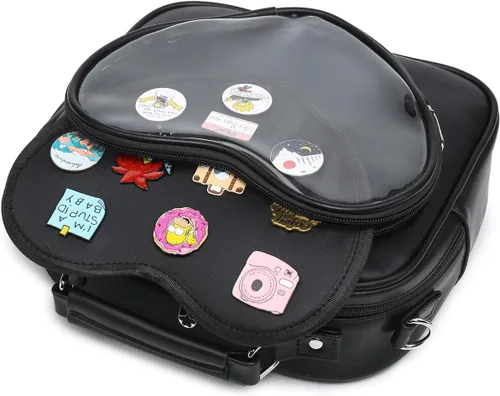 Vista 6 de CHERRY SAUCE Ita Bag Multi-Purpose Backpack Crossbody Heart Purse Kawaii Pin Display Bag for Cosplay