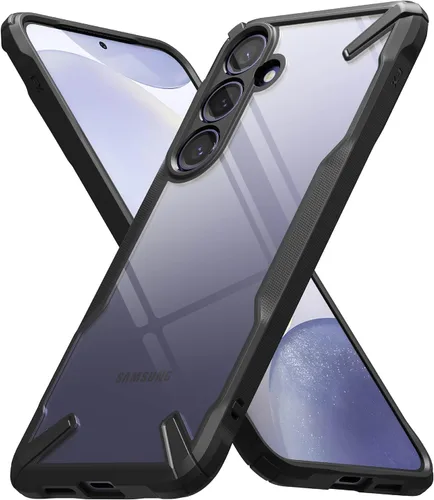 Vista 40 de Ringke Fusion-X [revestimiento dual antiarañazos] compatible con Samsung Galaxy A14 (4G y 5G), parachoques aumentado transparente, parte trasera