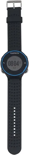 Vista 3 de Correa de silicona para reloj de repuesto para Garmin Forerunner 220 230 235 630 620 735 Reloj con pines y herramientas (negro)