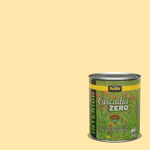 Vista 100 de Rodda Paint CASCADIA ZERO - Pintura e imprimación semibrillante para interiores en uno, cuarto de galón, madera de haya beechwood
