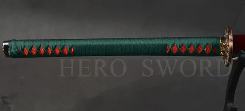 Vista 3 de Hecho a mano Naginata Combat Damasco Doblado Acero Japonés Samurai Espada Espada Espada Espiga Completa Hoja Muy Afilada