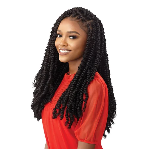 Vista 5 de XPRESSION X-Pression - Trenzas de ganchillo Outre Twisted Up Water Wave Fro Twist de 22 pulgadas, 2X (paquete de 3, 4)