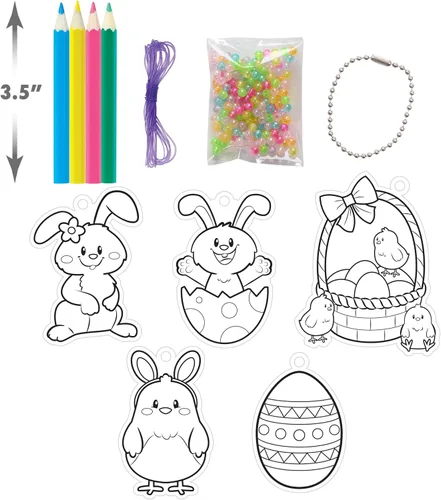 Vista 4 de Shrinky Dinks Just Play - Kit de Pascua, 12 piezas, juego de actividades de arte y manualidades para niños, juguetes para niños a partir de 5 años