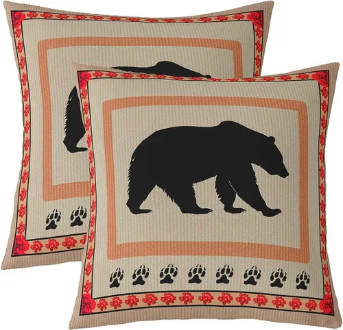 Vista 32 de Juego de 2 fundas de almohada con estampado de piel de vaca de 16"x16", fundas de cojín de piel de vaca para sala de estar, dormitorio, casa