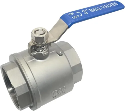Vista 12 de VARMHUS - Válvula de bola de puerto completo de acero inoxidable 316 NPT hembra con mango de vinilo WOG1000 (1 pulgada)