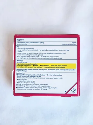 Vista 4 de Oxytrol Para mujeres (8 parches = suministro de 32 días) (paquete de 2)