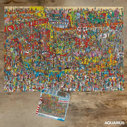 Vista 3 de Aquarius Where's Waldo - Rompecabezas de 3000 piezas