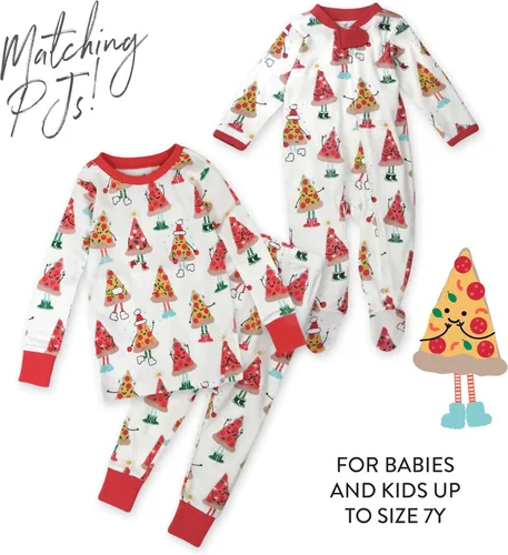 Vista 6 de HonestBaby Sleep and Play Footed Holiday Pajamas One-Piece Sleeper Zip-front Organic Cotton PJs Baby Boys, Girls, Unisex
