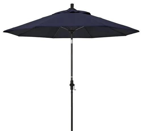 Vista 19 de California Umbrella GSCUF908117-5410 - Sombrilla redonda de 9 pies con poste de aluminio y varillas de fibra de vidrio para patio, 9 pies