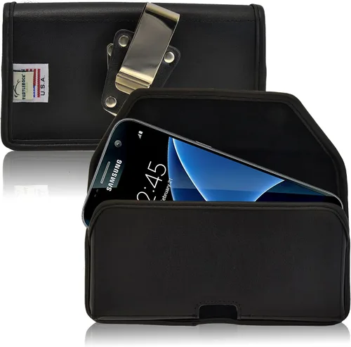 Vista 8 de Turtleback Funda compatible con Samsung Galaxy S10e A10e S7 Negro Vertical Cinturón Funda de Cuero con Clip Ejecutivo para Cinturón
