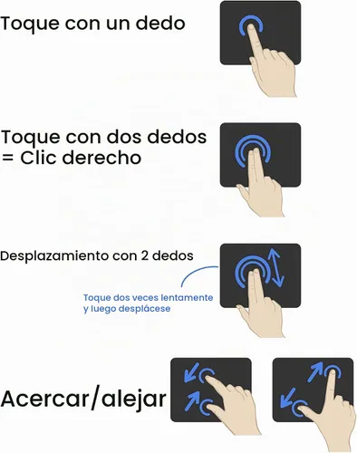 Vista 7 de Perixx PERIPAD-504 - Panel táctil USB con cable, trackpad portátil para usuarios de escritorio y portátiles, tamaño grande, grande