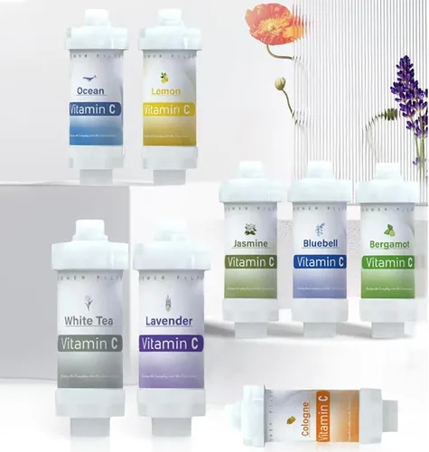 Vista 10 de Filtro de ducha de vitamina C para filtro de agua dura, cartucho de repuesto para ducha, quitar cloro, fluoruro, metales pesados, mejora