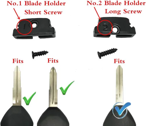 Vista 2 de Horande Funda de repuesto para llavero de Mitsubishi Eclipse Galant Lancer Outlander sin llave
